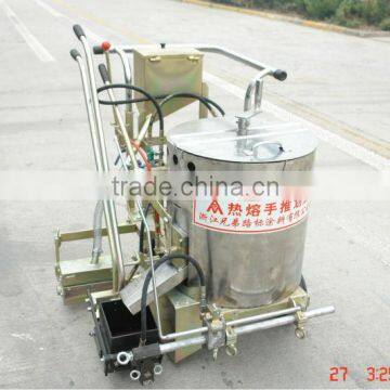 Hand push thermoplastic road marking machine