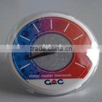 Bimetallic type water heater thermometer