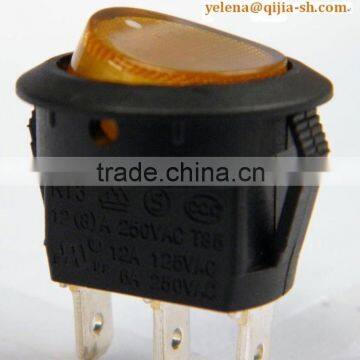 3pins 6.7*19.5mm Rocker Switch Red Button on off 2P 3A 250V AC KCD1-110 MINI SMALL ROCKER SWITCH photo-2