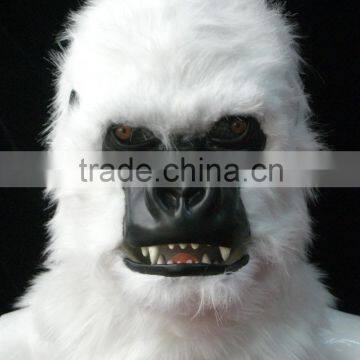 Hot sale animal party antique vivid Full Head Latex Animal Masks And Gorilla Head Mask For Party, Real Fur Party Mask