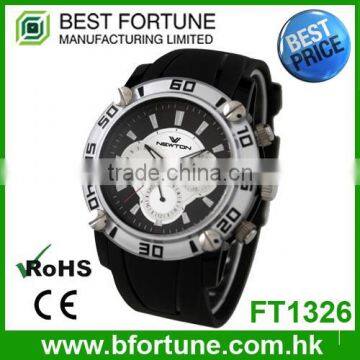 FT1326 Factory Price Classic Silicone Chronograph Watches Made in China