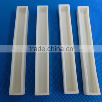 High Temperature Boat Type Alumina Ceramic Crucible with Lids