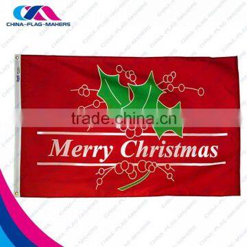 merry christmas banner flag