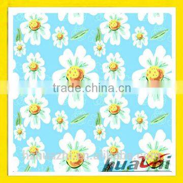 sun flower print knit fabric