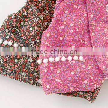 Japanese Wholesale Products High Quality Flower Pattern Baby Winter Cute Toddler Vest Children Clothing Kids Wear Infant Clothes photo-4