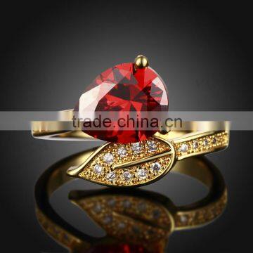 KZCR293 18K Gold Plated Jewelry Love Heart Ring