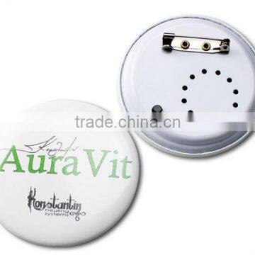 Customized Logo Sound Badge Recordable Metal /Plastic Badge With Led Flashlight