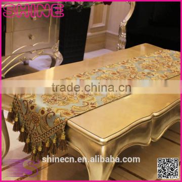 customized size european palace style elegant flower fabric table runners