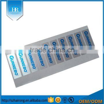 Surface Glossy Hot Sliver Label Sticker Strong Adhesive