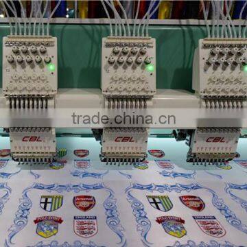 9 needles 18 head high speed flat compiuterized embroidery machine