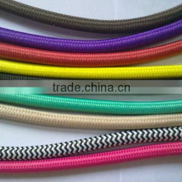 Colored textile power cord