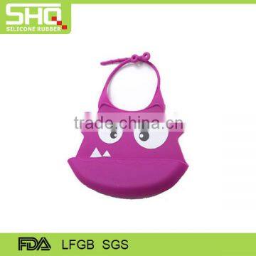 Customer design funny silicone baby bib