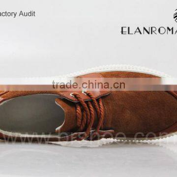 Suede Casual Mens Flat Rubber Sole Shoes photo-3