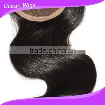 Virgin Hair Bundles With Lace Closure, Body Wave, Natural Color