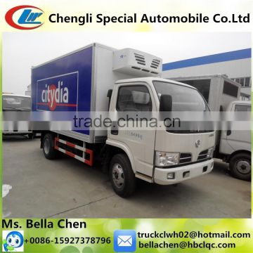 -5 to -20 degree Forzen Food Truck, 4T DONGFENG Small Freezer Cargo Van for sale