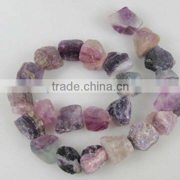 Offer 13-15x18-22mm Fluorite rough nugget for jewelry making