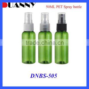 WHOLESALE PET PLASTIC SPRAY BOTTLE 50ML, CUSTOM COLOR SPRAY BOTTLE 50ML