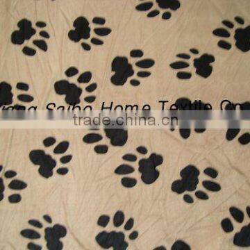 pet claw printing polar fleece blanket