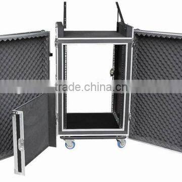 16U shockproof flight rack case