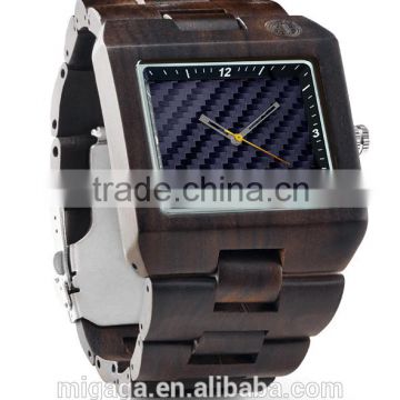 Handcrafted Wood Watches OEM Wooden Men Watch Quartz