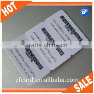 China manufacturer new barcode key tag plastic card