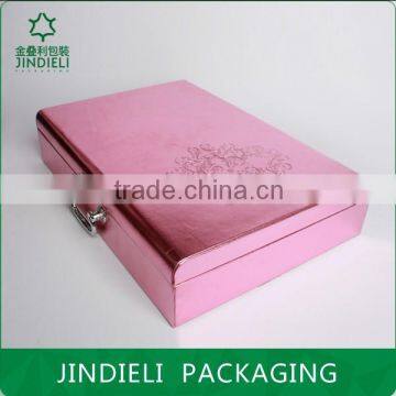 high quality hot stamping wooden cosmetic box packaging