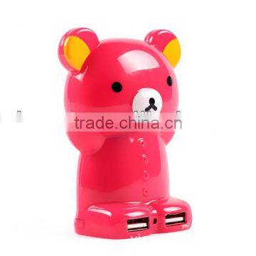 2013 portable popular cartoon emergency charger 5600mAh