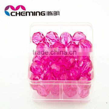 colorful large acrylic pink crystal beads curtain