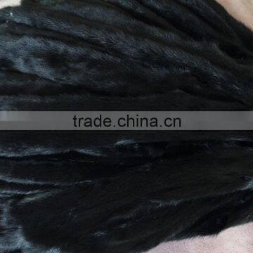 High quality balck mink fur skin factory wholesale