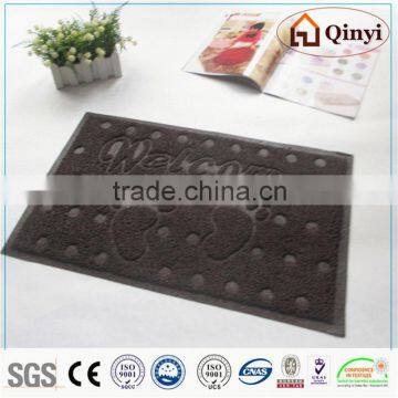 pvc door mat with portuguese welcome/pvc floor mat - qinyi