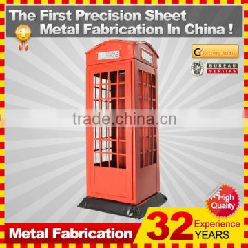 2014 hot sale professional customized metal plastic telephone booth