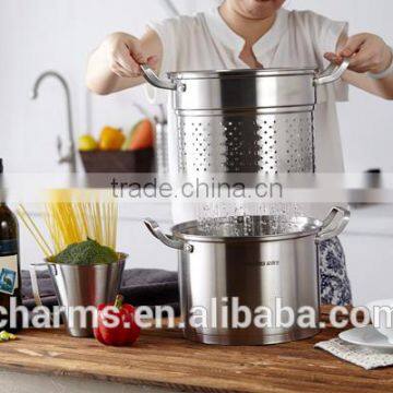 Charms Stainless Steel Pasta Cooking Pots With Strainer photo-2