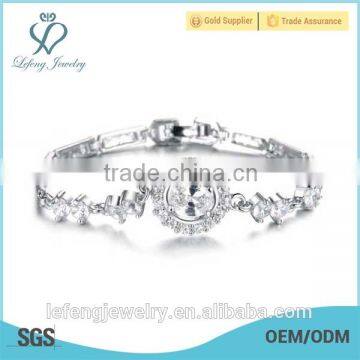 Shine jewelry wedding bracelet top quality platinum plated bracelet