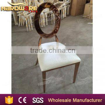 Metal Frame Circle Back Banquet Chairs for Hotel Dining Room photo-4