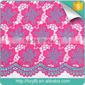 High Quality African Guipure Lace Fabric Hot Selling Gold Lace Fabric With Stones Lace Cord for Wedding Dress