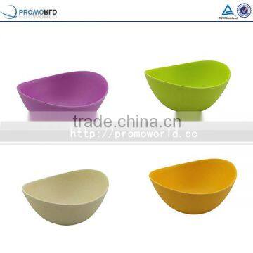 Eco-friendly Bamboo Fiber Natural Salad Bowls Colorful Dinnerware Sets photo-2