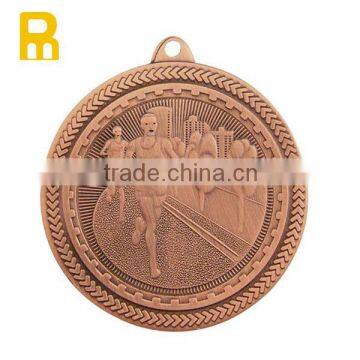 Antique copper plated metal custom medal