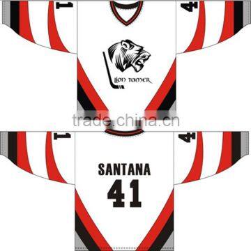 Wholesale European Sublimated Team Set Custom Ice Hockey Jersey China photo-2