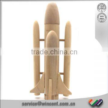 3D Rocket Rocket Wooden Educational Toys