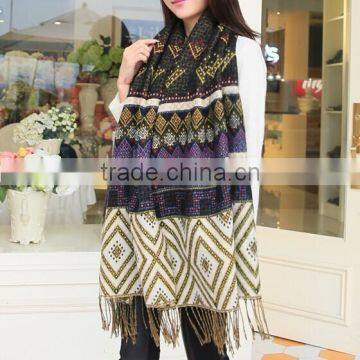 Wholesales national flavor Bohemia reversible jacquard stoles