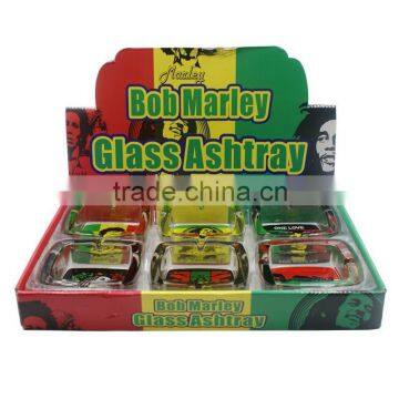 GT-1108 The man's head Square glass ashtray,high quality