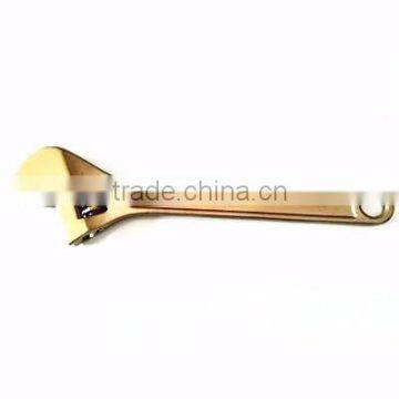 Anti-spark safety tool non sparking aluminum bronze adjustable wrench