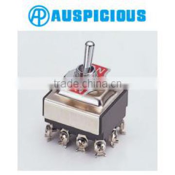 6 Pole ON-OFF-ON 3 PDT Toggle Switch, Snap Switch (903)