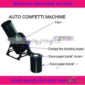 1800W Auto Confetti Rainbow Machine with Auto Party Confetti Blower paper Feeder