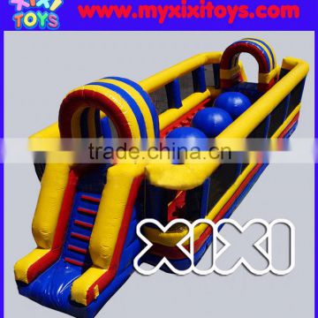 large outdoor big ball inflatable obstacle, popular inflatable ball obstacle course