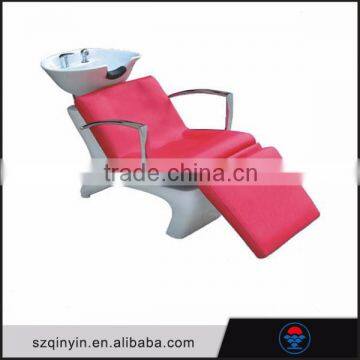 Custom hair PVC leather multi color high quality shampoo spa washing chair