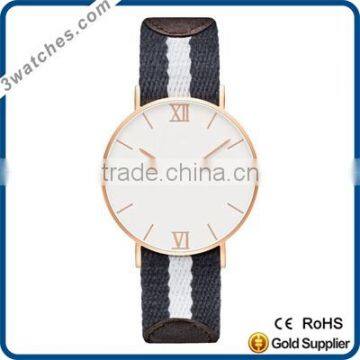 western stainless steel watch fashion nylon watch nato nylon strap watch quartz watch