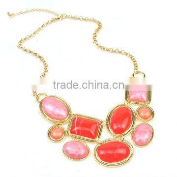 Vogue necklace design, Stone Bib Statement Necklace Designs