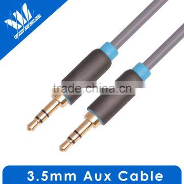 3.5mm Metal Shell AUX AUXILIARY CORD Male Stereo Audio Sound Cable for iPod MP3 mobilephone