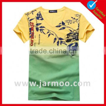 Beautiful company use custom t shirt screen printing